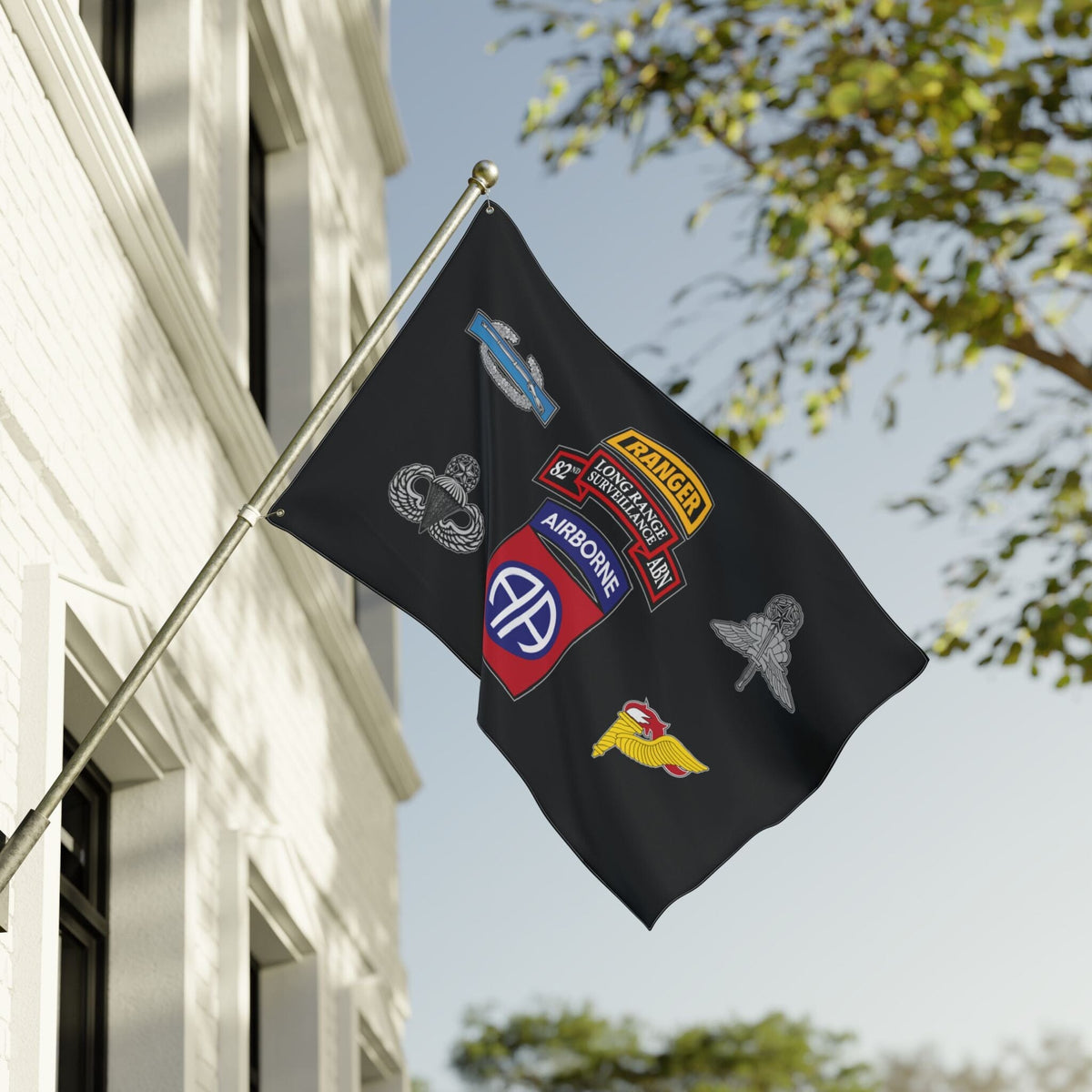 82nd Airborne Division Long Range Surveillance Double-Sided Flag