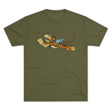 Flying Tigers WWII Insignia Triblend Athletic Shirt T-Shirt Printify M Tri-Blend Military Green 
