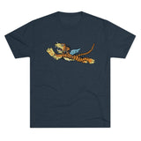 Flying Tigers WWII Insignia Triblend Athletic Shirt T-Shirt Printify M Tri-Blend Vintage Navy 