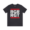 Old School 75th Ranger Regiment - Athletic Fit Team Shirt T-Shirt Printify S Dark Grey 