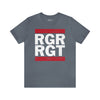 Old School 75th Ranger Regiment - Athletic Fit Team Shirt T-Shirt Printify S Steel Blue 