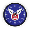 11th Airborne 'Arctic' Division Insignia Clock Home Decor Printify Black Black 10"