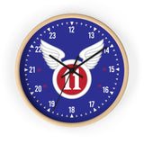 11th Airborne 'Arctic' Division Insignia Clock Home Decor Printify Wooden Black 10"