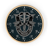 19th Group Special Forces Wall Clock Home Decor Printify Wooden Black 10"