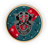 20th Special Forces Wall Clock Home Decor Printify Wooden Black 10"