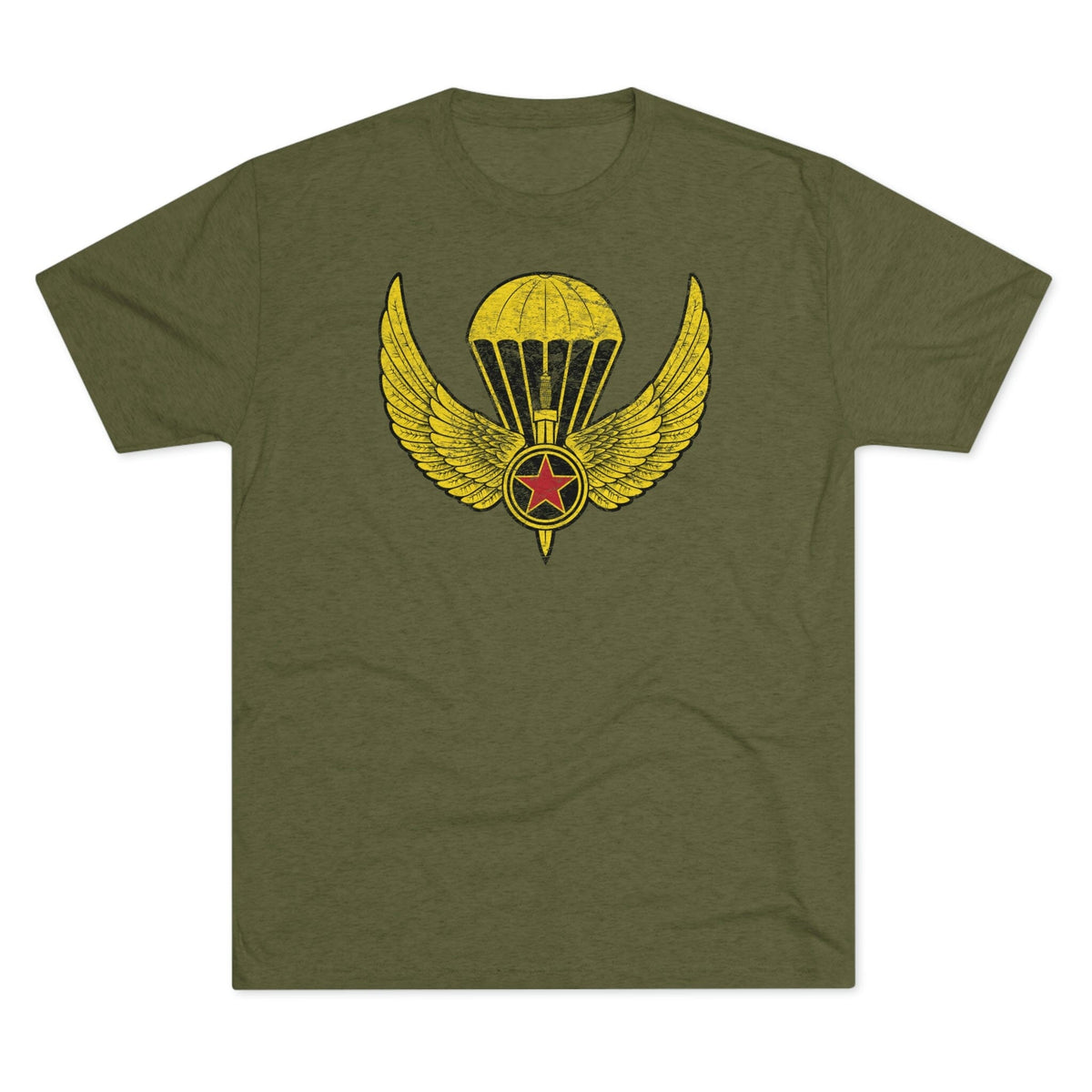 もらって 嬉しい お歳暮 ランキング Wings Jump OPFOR Airborne 509th Triblend American – Shirt トップス