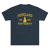 Pineland University Triblend Athletic Shirt T-Shirt Printify Tri-Blend Vintage Navy S 