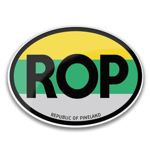 Republic of Pineland Oval Travel Sticker - American Marauder
