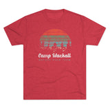Retro Camp Mackall Nature Walk Team Triblend Athletic Shirt T-Shirt Printify Tri-Blend Vintage Red M 