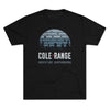 Retro Cole Range Adventure Campground Triblend Athletic Shirt T-Shirt Printify Tri-Blend Vintage Black M 