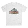 Retro Yonah Mountain Knot Typing and Hiking Team Triblend Athletic Shirt T-Shirt Printify Tri-Blend Heather White M 