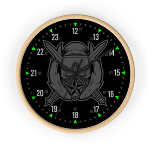 Special Forces Dive Supervisor Clock Home Decor Printify Wooden Black 10"