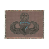 101st Airborne Division Master Jump Wings Woven Blanket Home Decor Printify 