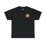 110th IO Battalion Ghost Shirt Front Back - Unisex Heavy Cotton Tee T-Shirt Printify Black M 