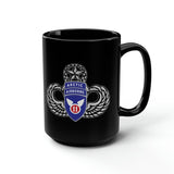 11th Airborne 'Arctic' Angels - 15oz Black Mug Mug Printify 15oz 