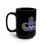 11th Airborne 'Arctic' Angels - 15oz Black Mug Mug Printify 