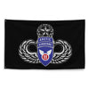 11th Airborne Arctic Angels Wings Insignia Indoor Flag Wall Art American Marauder 