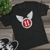 11th Airborne 'Arctic' Division Distressed Insignia Triblend Shirt T-Shirt Printify 