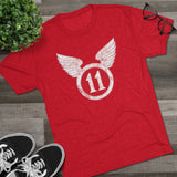 11th Airborne 'Arctic' Division Distressed Insignia Triblend Shirt T-Shirt Printify 