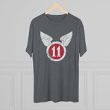 11th Airborne 'Arctic' Division Distressed Insignia Triblend Shirt T-Shirt Printify 