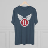 11th Airborne 'Arctic' Division Distressed Insignia Triblend Shirt T-Shirt Printify 