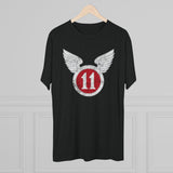 11th Airborne 'Arctic' Division Distressed Insignia Triblend Shirt T-Shirt Printify 
