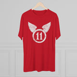 11th Airborne 'Arctic' Division Distressed Insignia Triblend Shirt T-Shirt Printify 