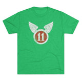 11th Airborne 'Arctic' Division Distressed Insignia Triblend Shirt T-Shirt Printify Tri-Blend Envy S 