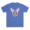 11th Airborne 'Arctic' Division Distressed Insignia Triblend Shirt T-Shirt Printify Tri-Blend Vintage Royal S 