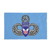 11th Airborne Division Jumpmaster Wings Double-Sided Flag - 36 x 60 Home Decor Printify 36'' × 60'' 