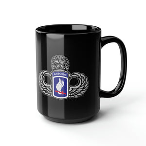 173rd Airborne Brigadge Wings Black Mug Mug Printify 15oz 