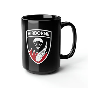 187th Airborne 'Rakkasans' 15oz Black Mug Mug Printify 15oz 