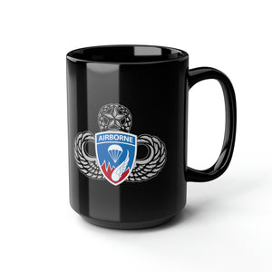 187th Airborne 'Rakkasans' 15oz Black Mug Mug Printify 15oz 