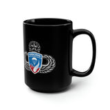 187th Airborne 'Rakkasans' 15oz Black Mug Mug Printify 
