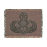19th Special Forces Group and Master Jump Wings Woven Blanket Home Decor Printify 