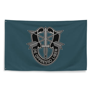 19th Special Forces Group Insignia Indoor Display Flag Wall Art American Marauder 