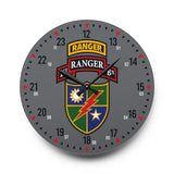 1st Ranger Battalion Acrylic Wall Clock Home Decor Printify 10.75'' × 10.75'' (Round) 
