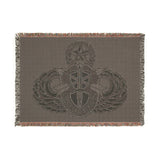 1st Special Forces Group and Master Jump Wings Woven Blanket Home Decor Printify 