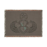 20th Special Forces Group and Master Jump Wings Woven Blanket Home Decor Printify 