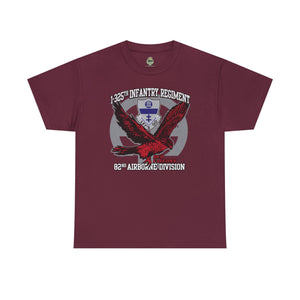 325th Red Falcons - Unisex Heavy Cotton Tee T-Shirt Printify Maroon M 