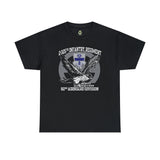 325th White Falcons - Unisex Heavy Cotton Tee T-Shirt Printify Black S 