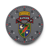 3rd Ranger Battalion Acrylic Wall Clock Home Decor Printify 10.75'' × 10.75'' (Round) 