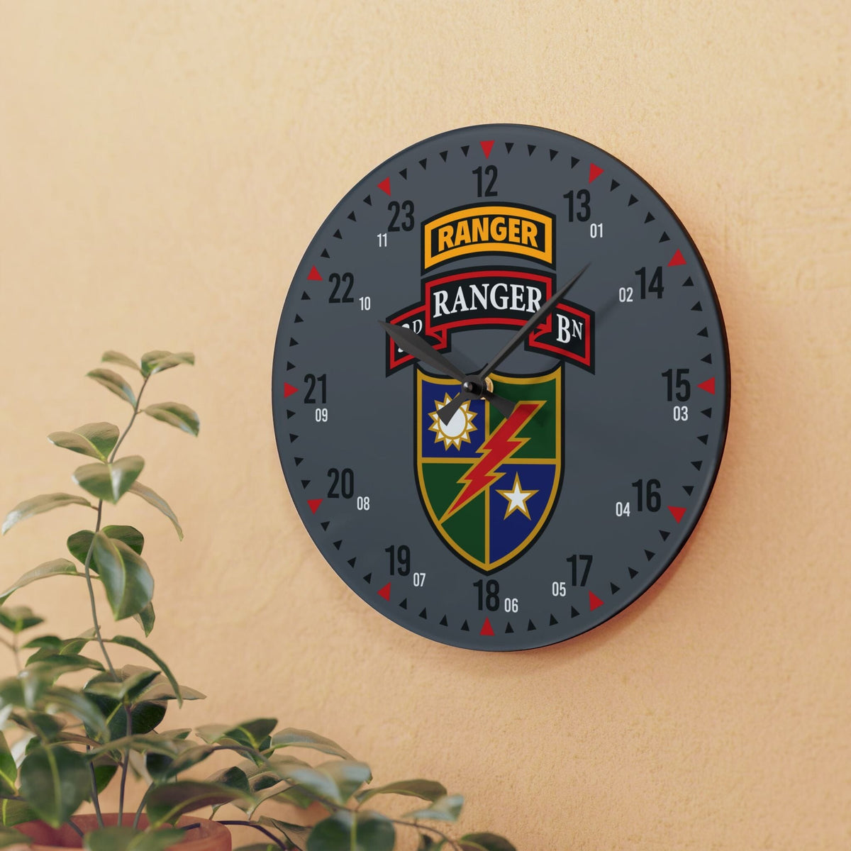 3rd Ranger Battalion Acrylic Wall Clock – American Marauder
