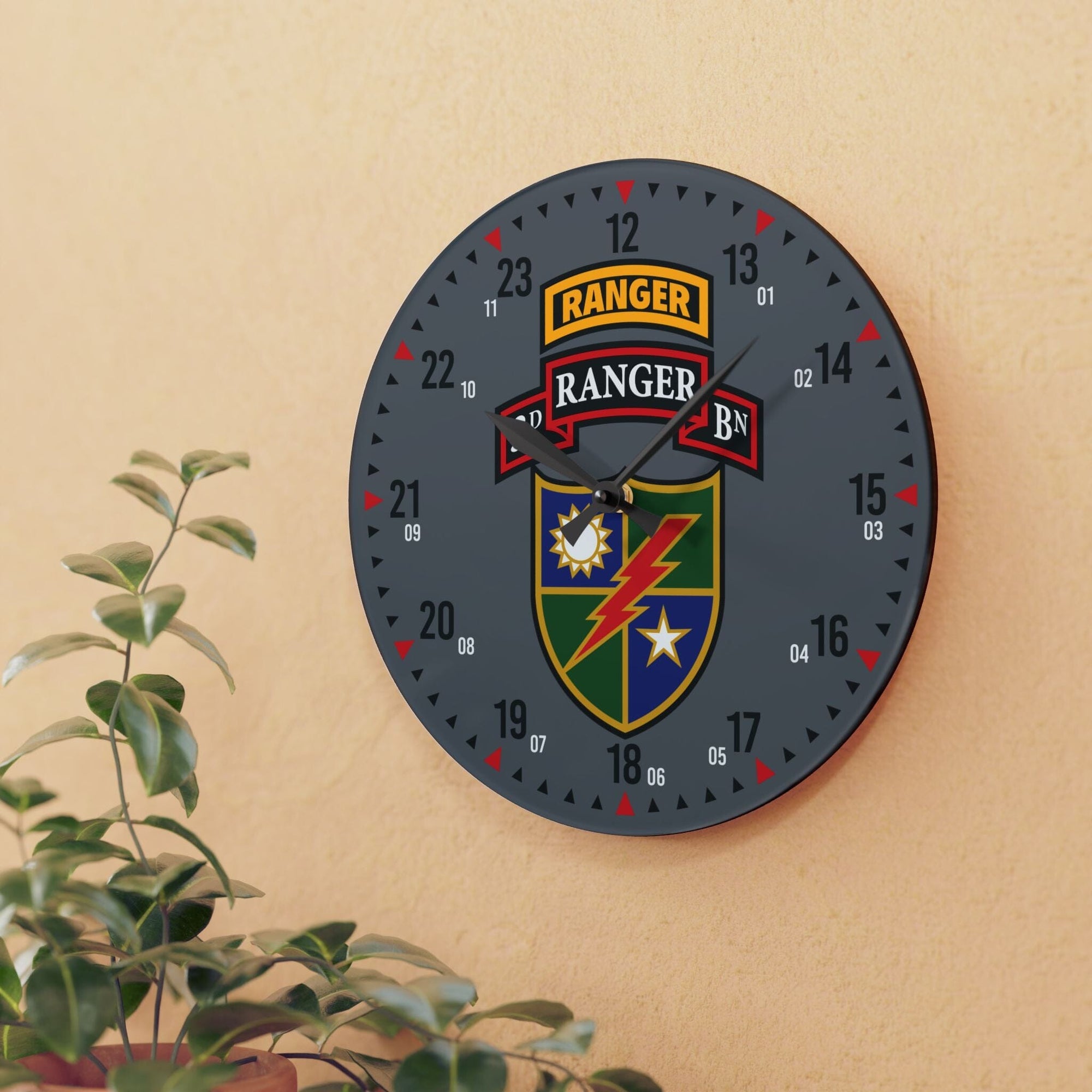 3rd Ranger Battalion Acrylic Wall Clock – American Marauder
