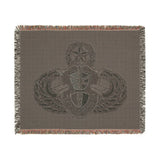 3rd Special Forces Group and Master Jump Wings Woven Blanket Home Decor Printify 