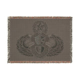 3rd Special Forces Group and Master Jump Wings Woven Blanket Home Decor Printify 