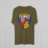 504th Parachute Infantry Regiment Devils DISTRESSED Insignia - Triblend Athletic Shirt T-Shirt Printify 