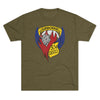 504th Parachute Infantry Regiment Devils DISTRESSED Insignia - Triblend Athletic Shirt T-Shirt Printify Tri-Blend Military Green S 