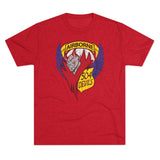 504th Parachute Infantry Regiment Devils DISTRESSED Insignia - Triblend Athletic Shirt T-Shirt Printify Tri-Blend Vintage Red S 
