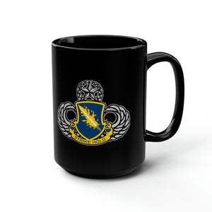 504th PIR Jump Wings Black Mug Mug Printify 15oz 